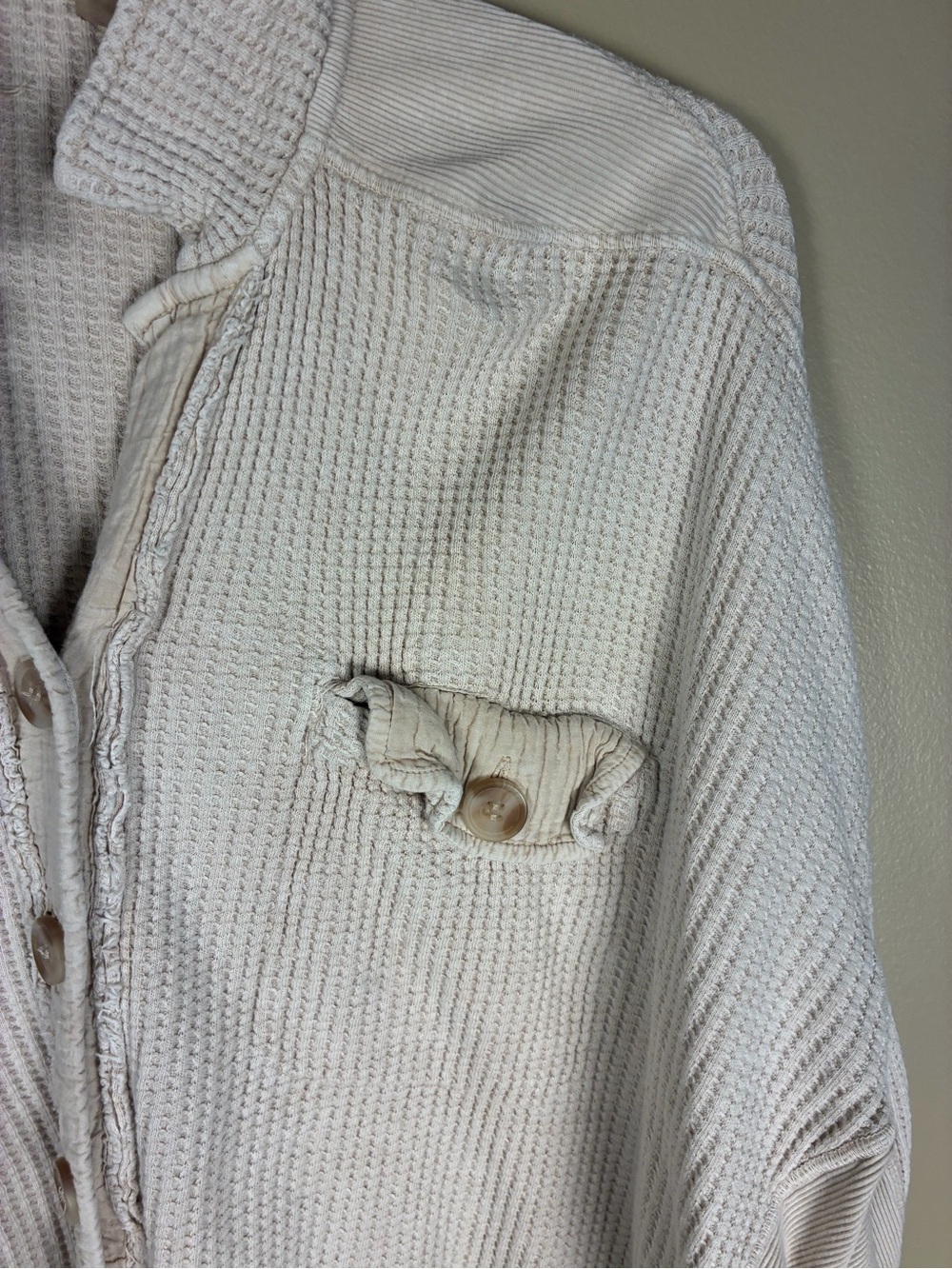 Free People One Waffle Knit Scout Jacket - Picture 4 of 13